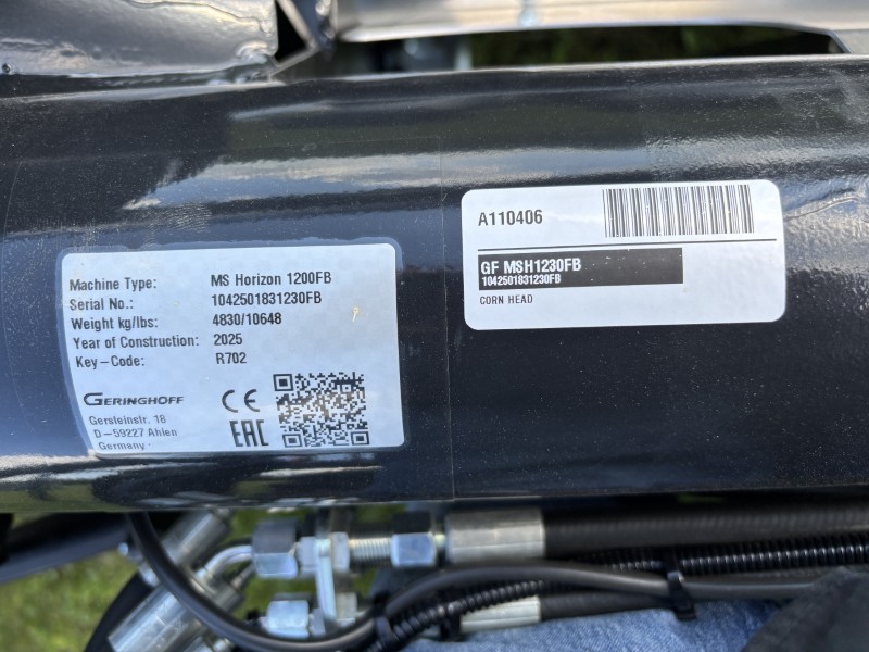 2025 Geringhoff MSH1230FB Header Corn Head