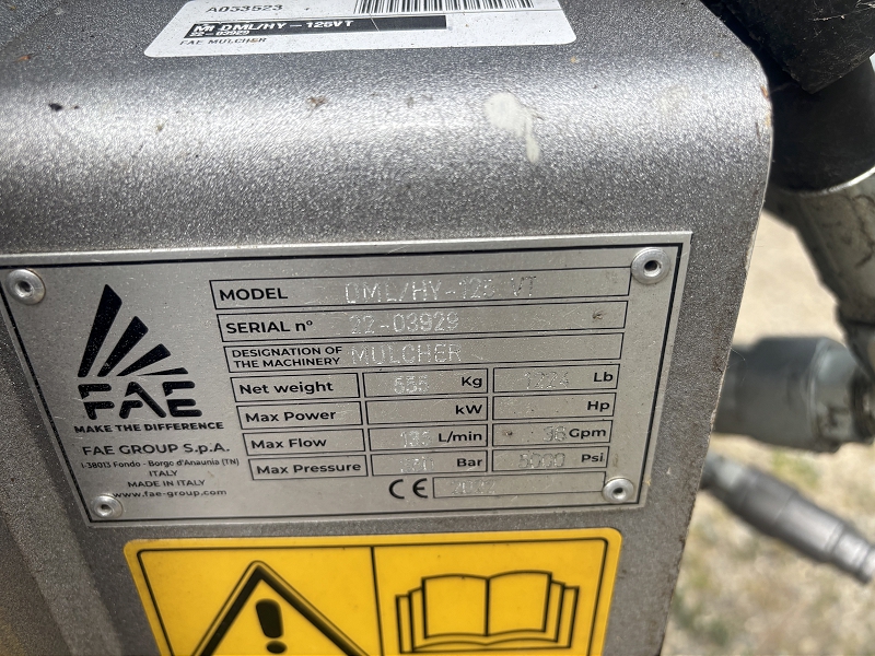 2022 Misc DML/HY-125VT Mulcher