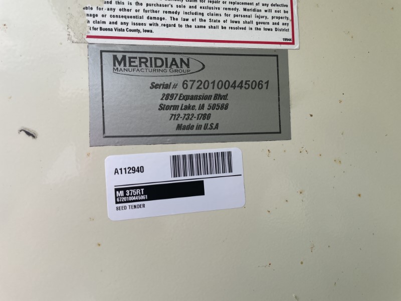 2010 Misc 375RT Seed Tender