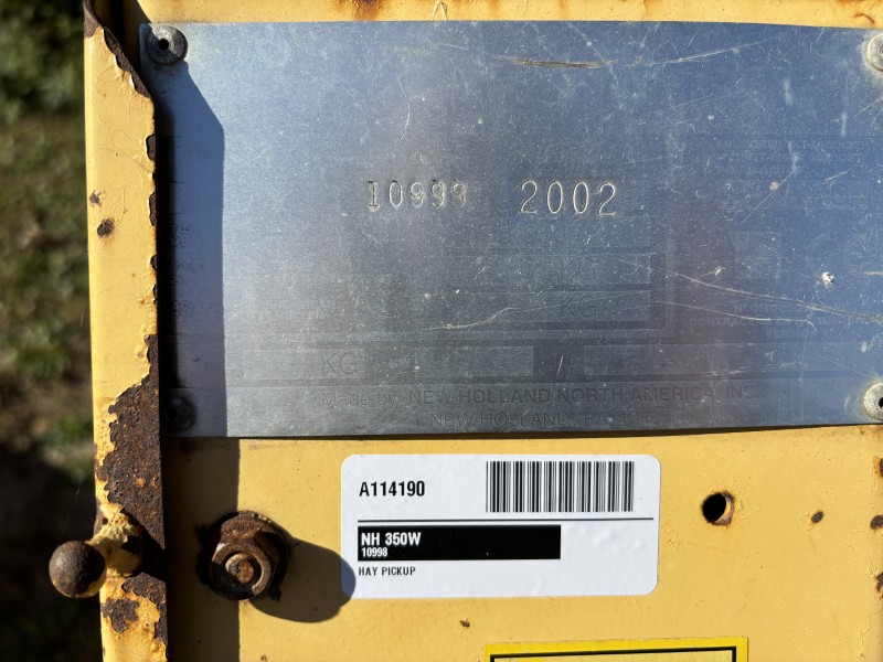 2002 New Holland 350W Header Forage