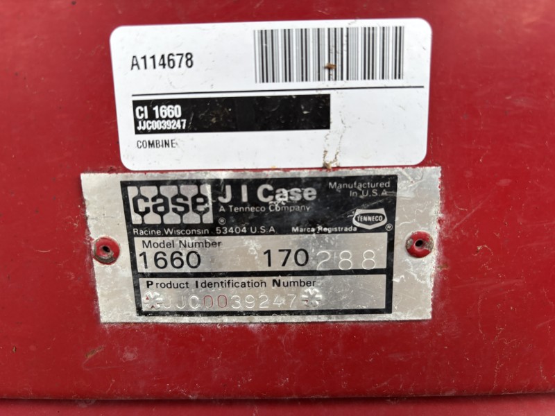 1989 Case IH 1660 Combine