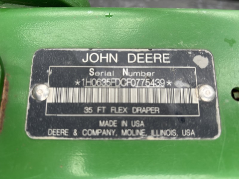 2015 John Deere 635FD Header Draper Flex