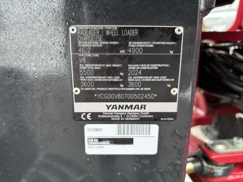 2024 Yanmar V8 Wheel Loader