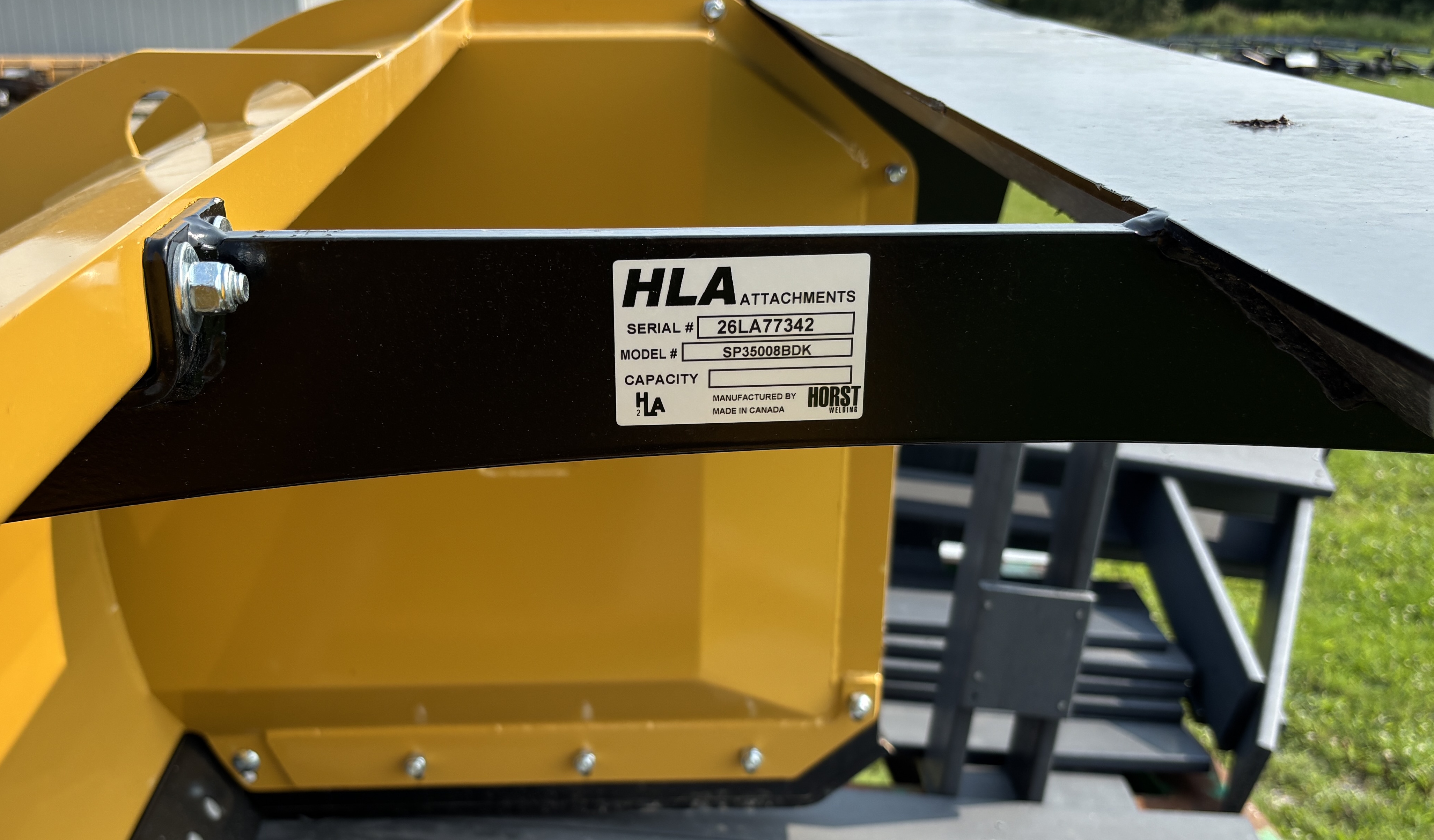 2026 Horst SP350008LF Snow Pusher