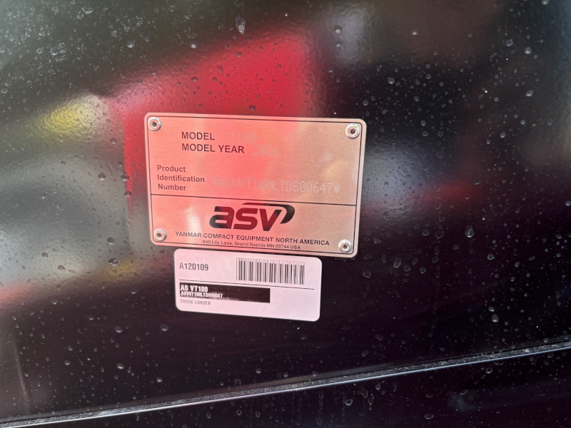 2026 ASV VT100 Compact Track Loader