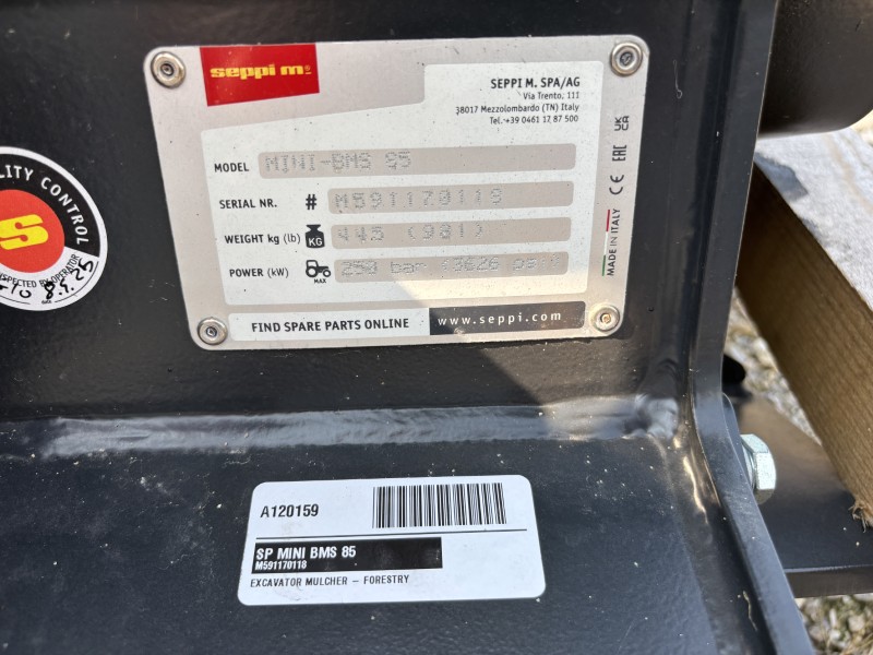 2026 Seppi MINI BMS 85 Mulcher