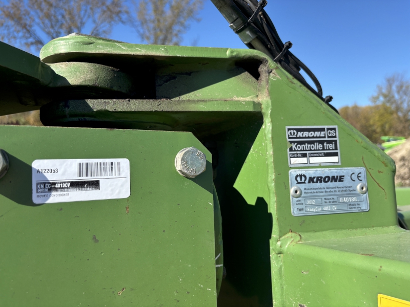 2012 Krone EC-4013CV Mower Conditioner