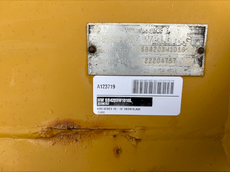 2021 Horst SB4203W1016L Snow Blade
