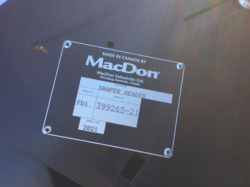 2021 MacDon FD130 Header Draper Flex