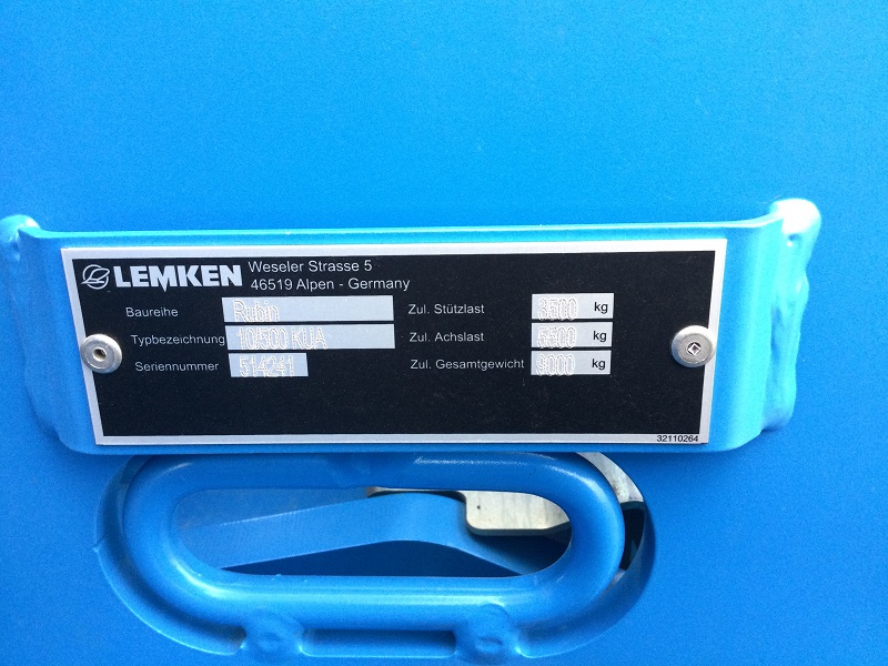 2023 LEMKEN RUBIN10 5M Compact Disc