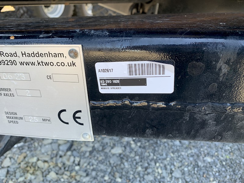 2024 Ktwo EVO 1820 Manure Spreader