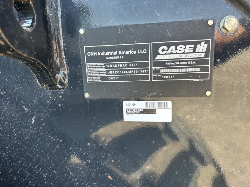 2021 Case IH STEIGER 540Q Tractor 4WD