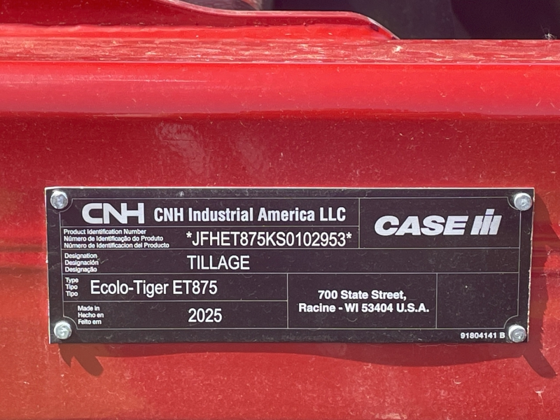2025 Case IH ET875 Disk Ripper