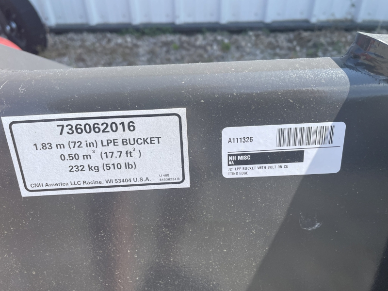 2025 New Holland 72" LPE Bucket