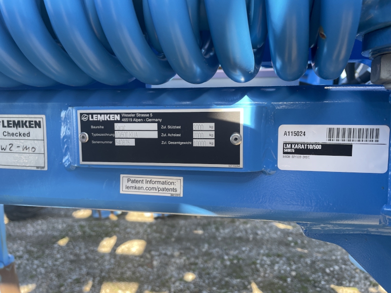 2025 LEMKEN KARAT10/500 Disk Ripper
