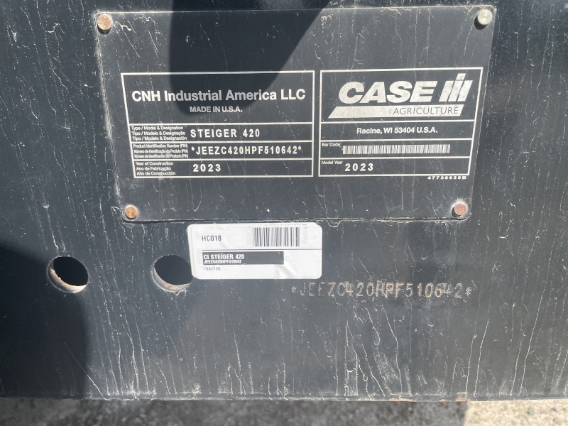 2023 Case IH STEIGER 420 Tractor 4WD