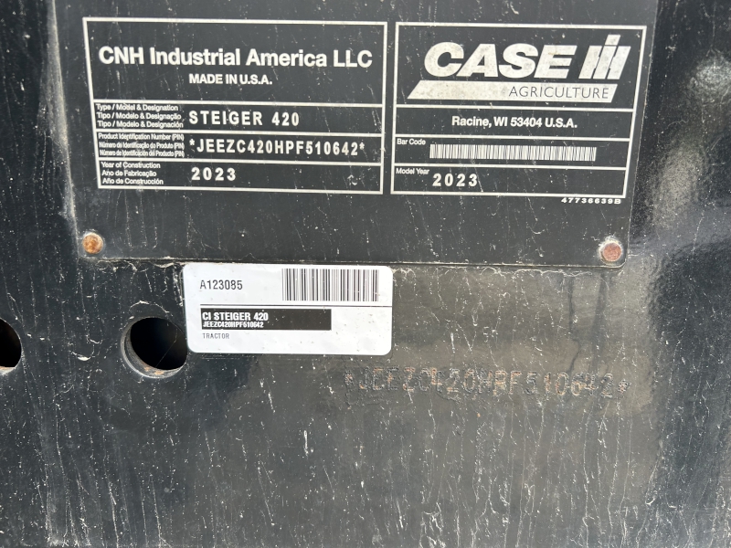 2023 Case IH STEIGER 420 Tractor 4WD