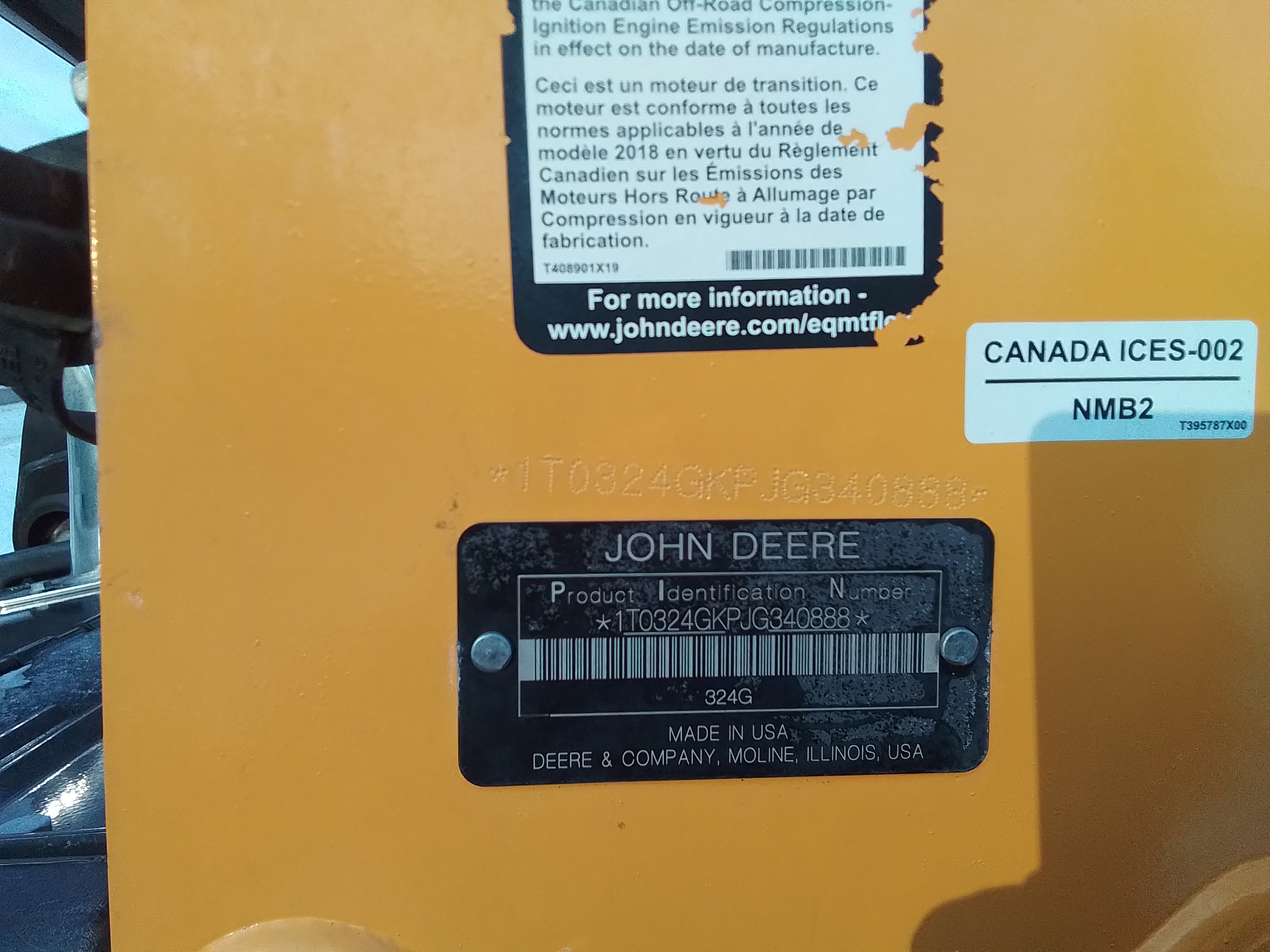 2018 John Deere 324G Skid Steer Loader