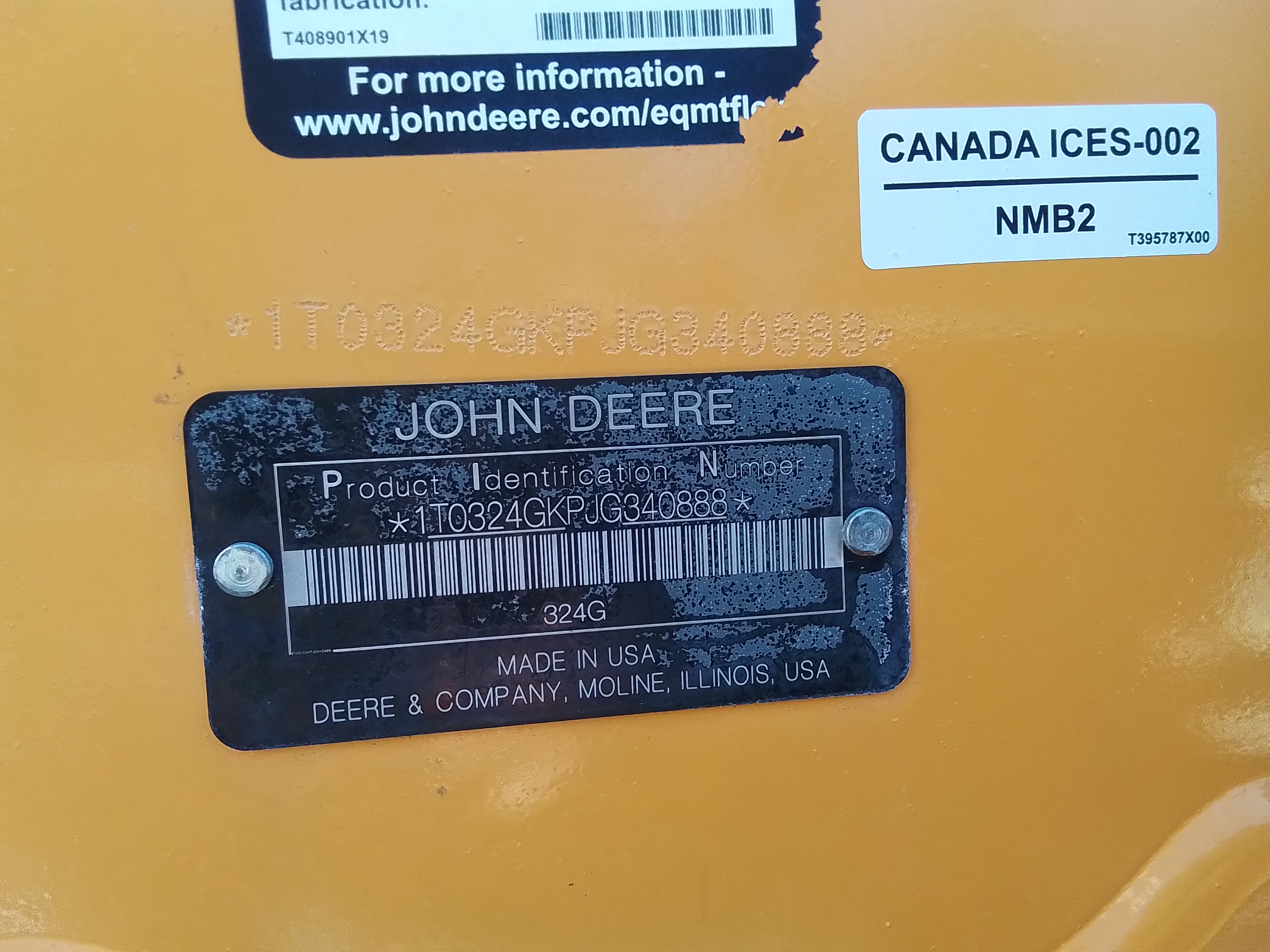 2018 John Deere 324G Skid Steer Loader