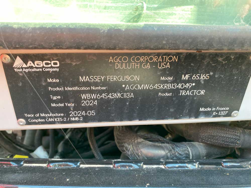 Massey Ferguson 6S.165 Tractor