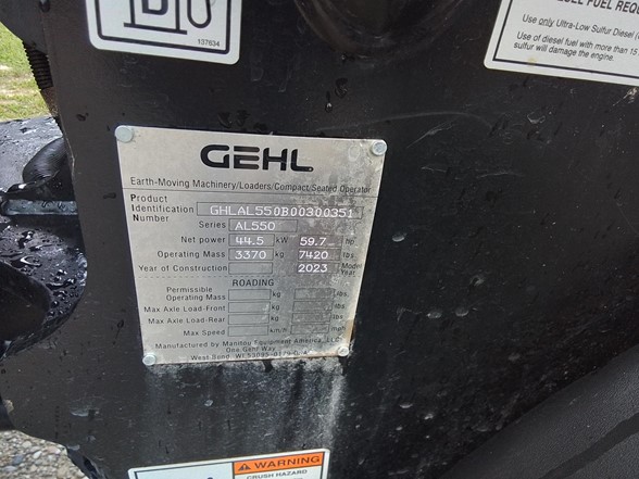 Gehl AL550 Wheel Loader