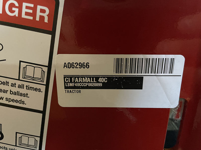 2024 Case IH FARMALL 40C Tractor