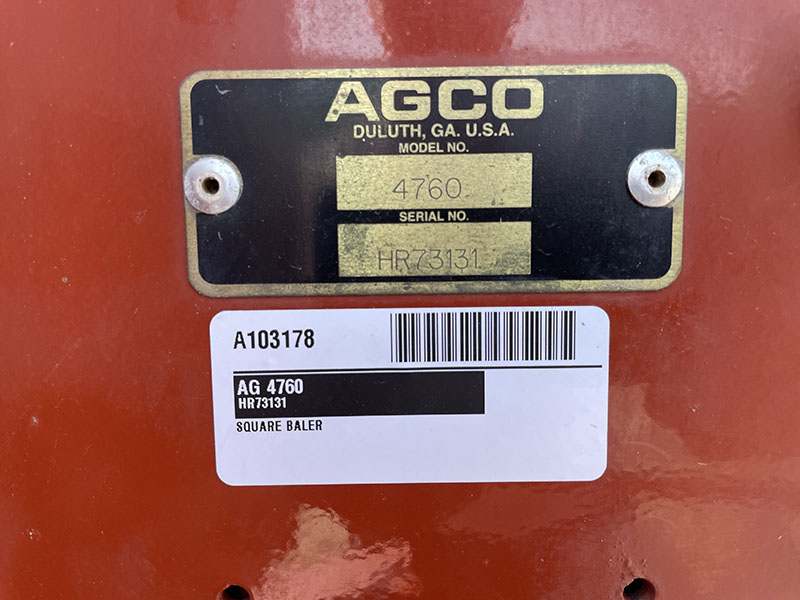 2006 AGCO 4760 Baler/Big Square