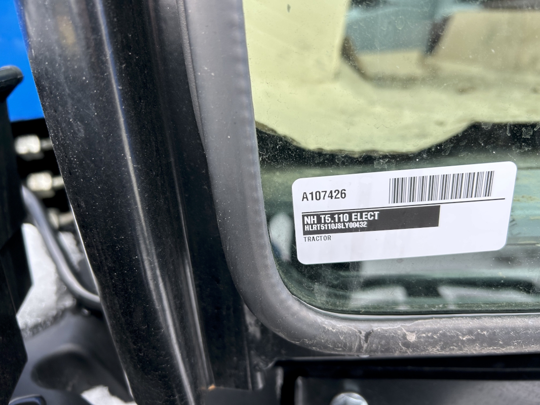 2026 New Holland T5.110 ELECT Tractor