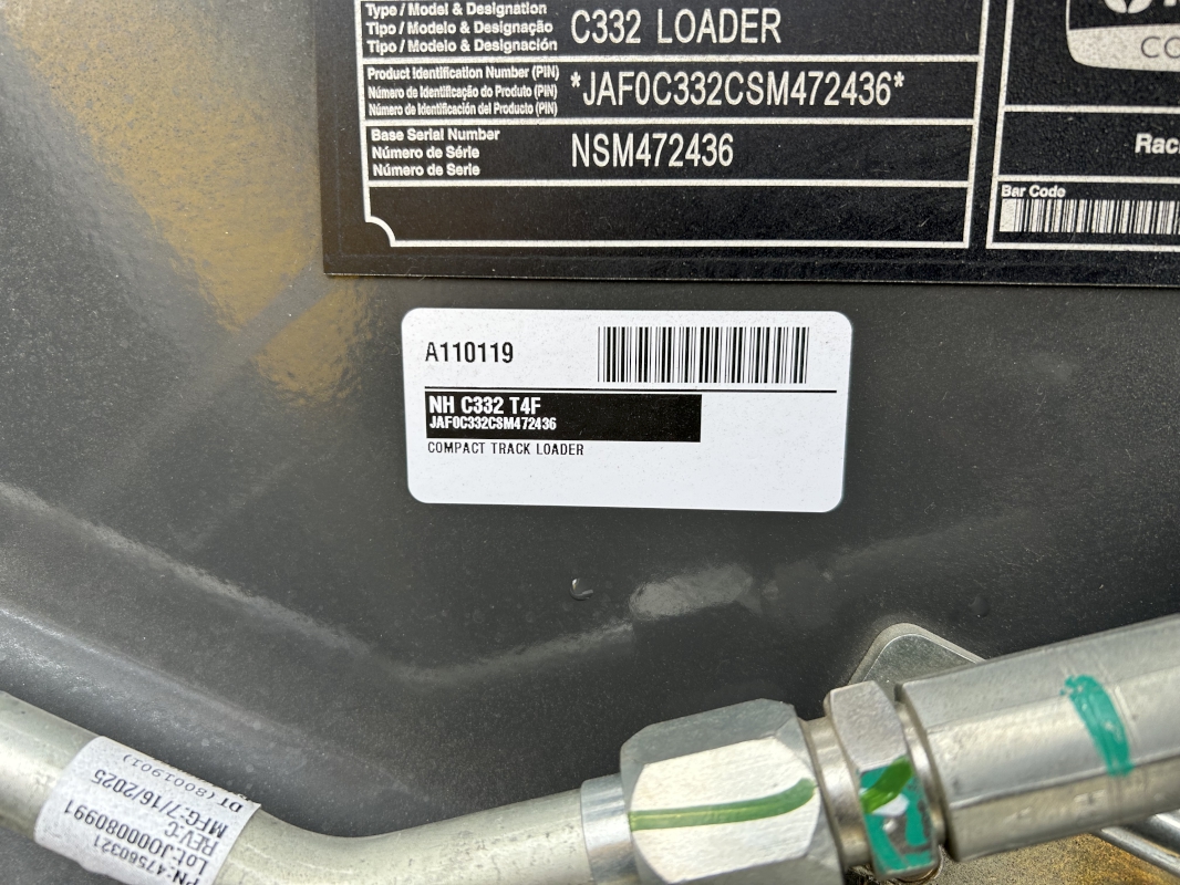 2026 New Holland C332 T4F Compact Track Loader