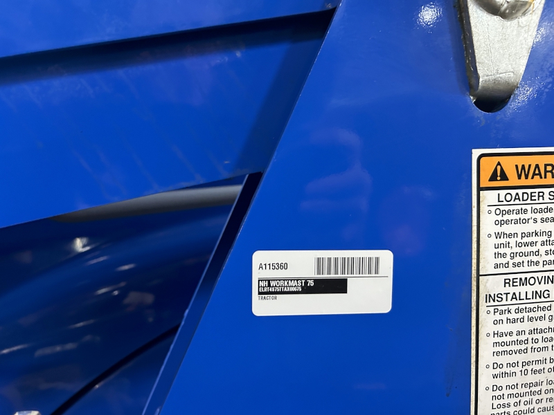 2026 New Holland WORKMAST 75 Tractor