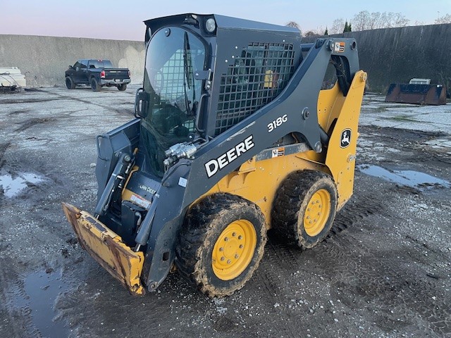 2017 John Deere 318G Skid Steer Loader