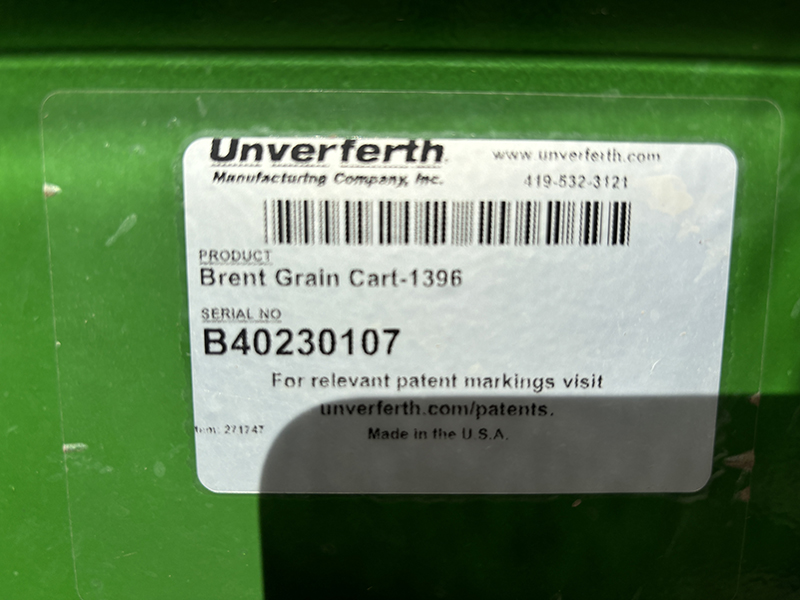 2020 Brent 1396 Grain Cart