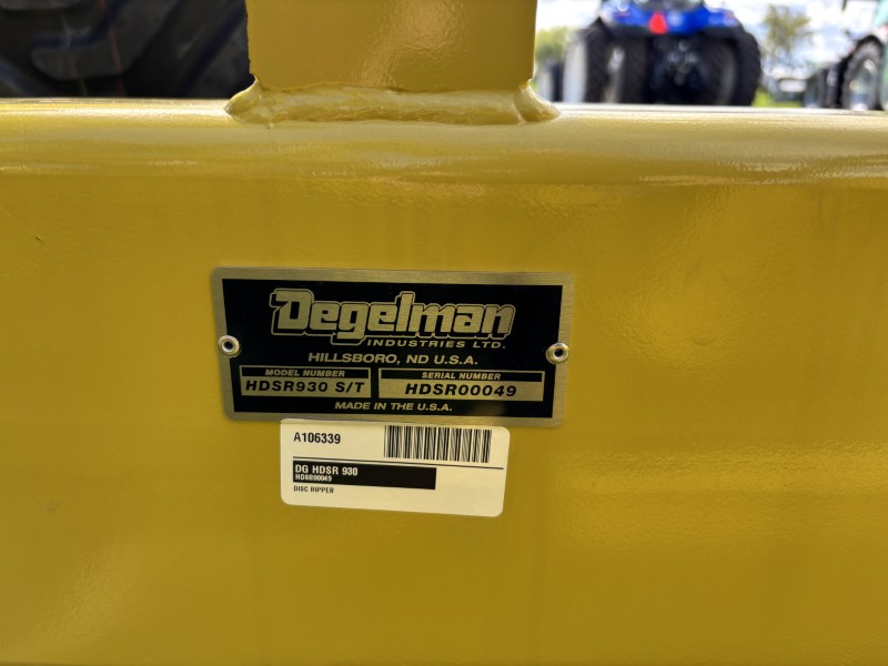 2025 Degelman HDSR 930 Disk Ripper