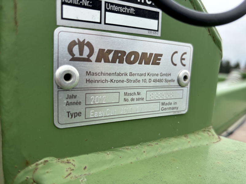 2012 Krone EC-4013CV Mower Conditioner
