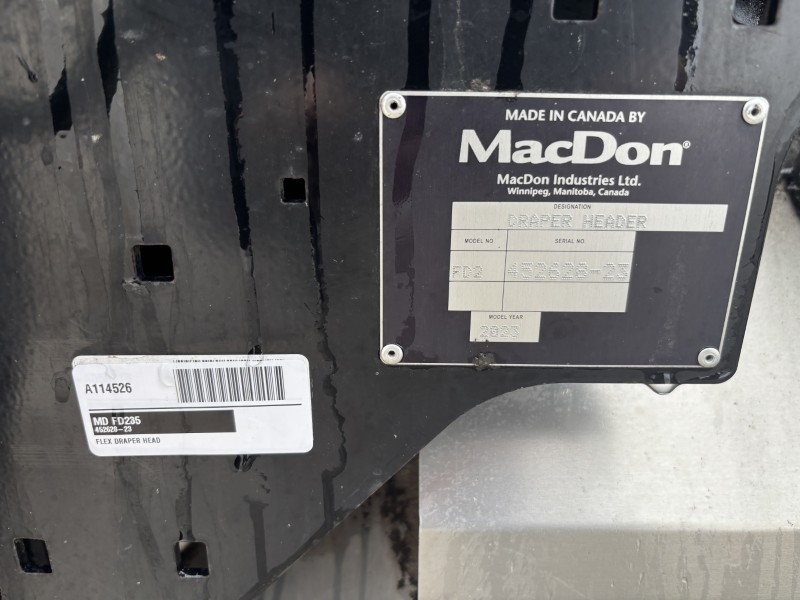 2023 MacDon FD235 Header Draper Flex