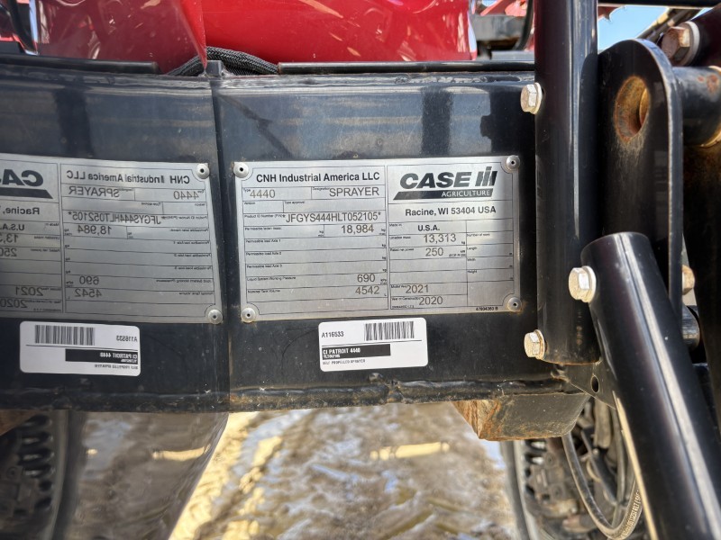 2021 Case IH PATRIOT 4440 Sprayer/High Clearance