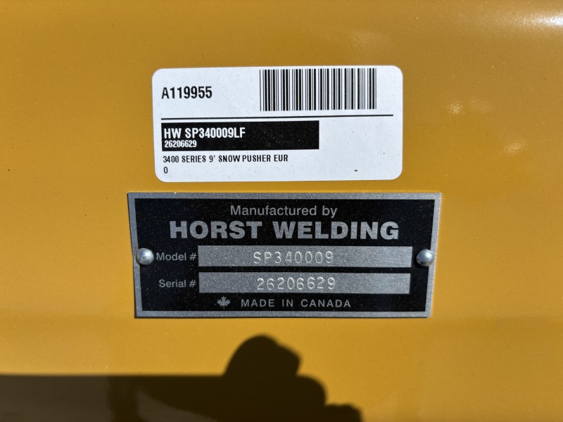 2026 Horst SP340009LF Snow Pusher