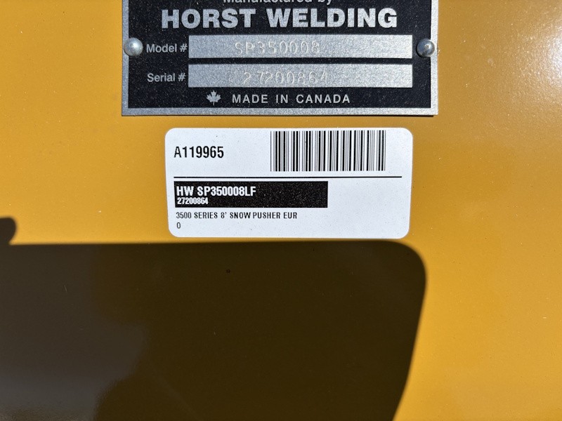 2026 Horst SP350008LF Snow Pusher