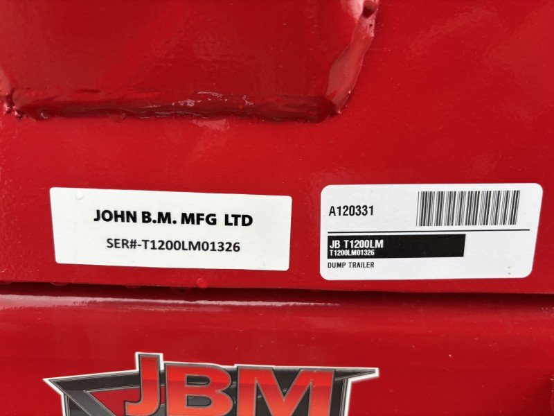 2026 JBM T1200LM Wagon/Dump