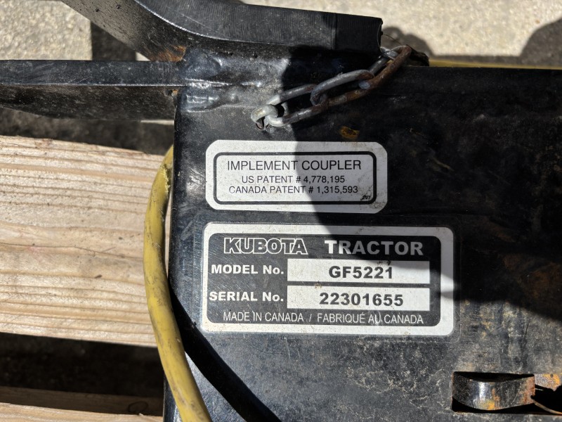 2024 Kubota GF1800-R Mower/Front Mount