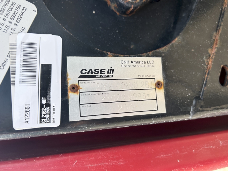 2012 Case IH 2162-40F Header Draper Flex