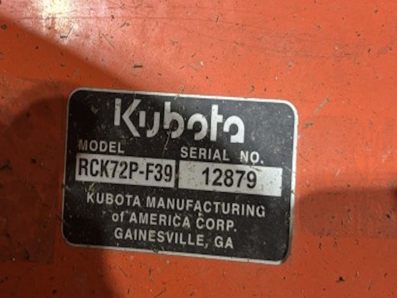 2018 Kubota F2690 Mower/Front Mount