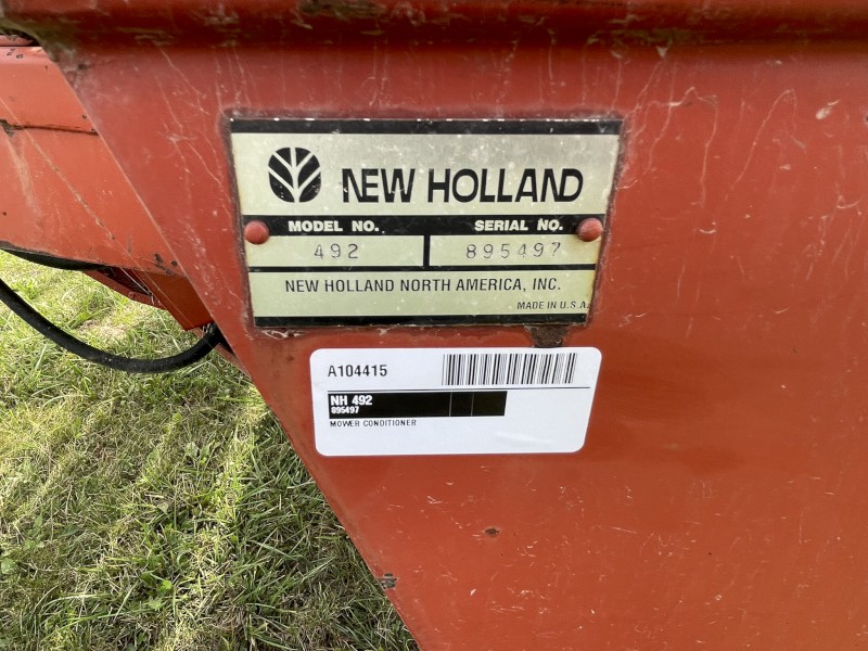 1996 New Holland 492 Mower Conditioner