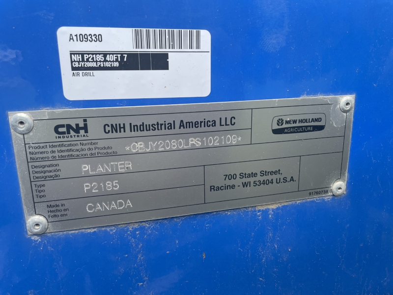 2024 New Holland P2185 40FT 7 Air Drill