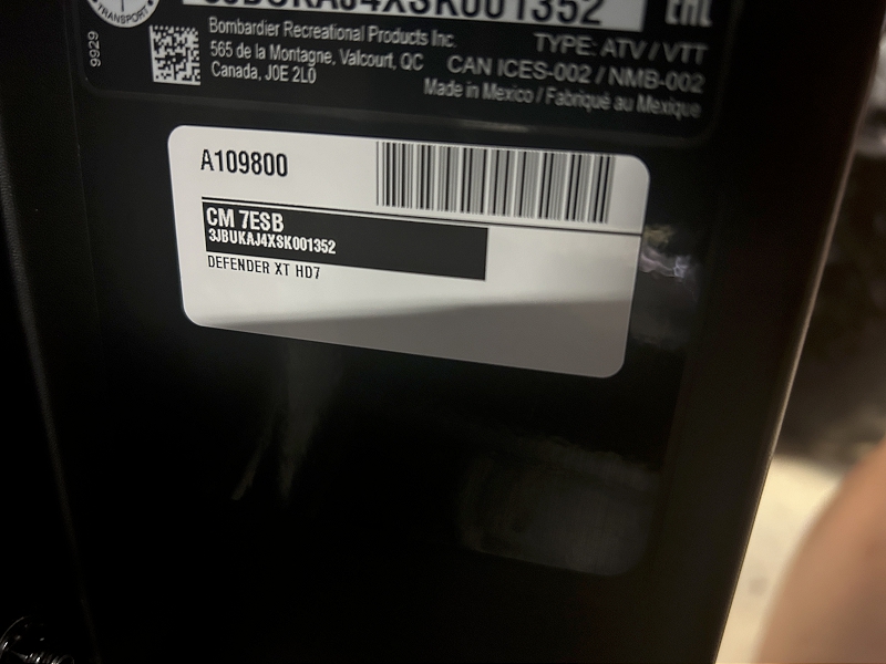 2025 Can-Am 7ESB Side by Side