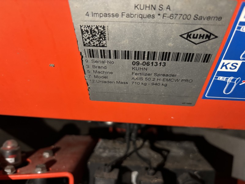 2021 Kuhn AXIS 50.2 Fertilizer Spreader