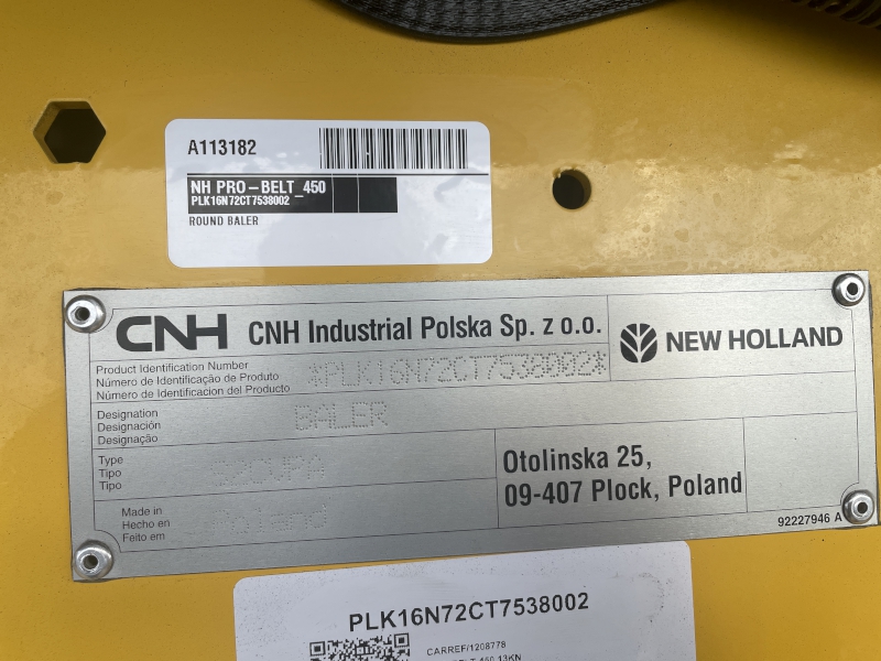 2026 New Holland PRO-BELT_450 Baler/Round