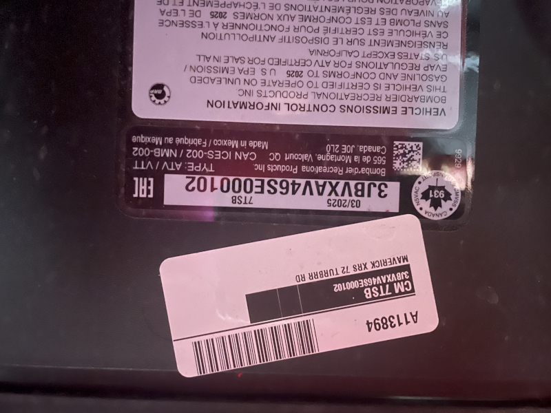 2025 Can-Am 7TSB Side by Side