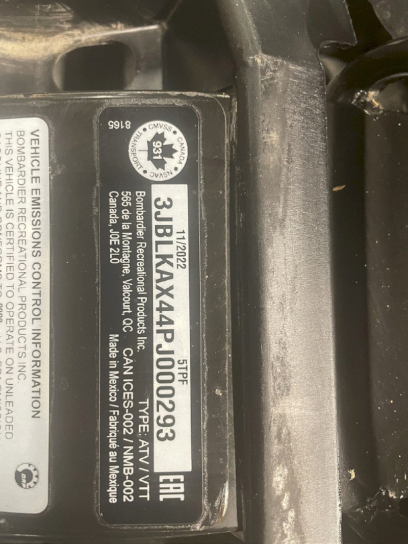 2023 Can-Am 5TPF ATV