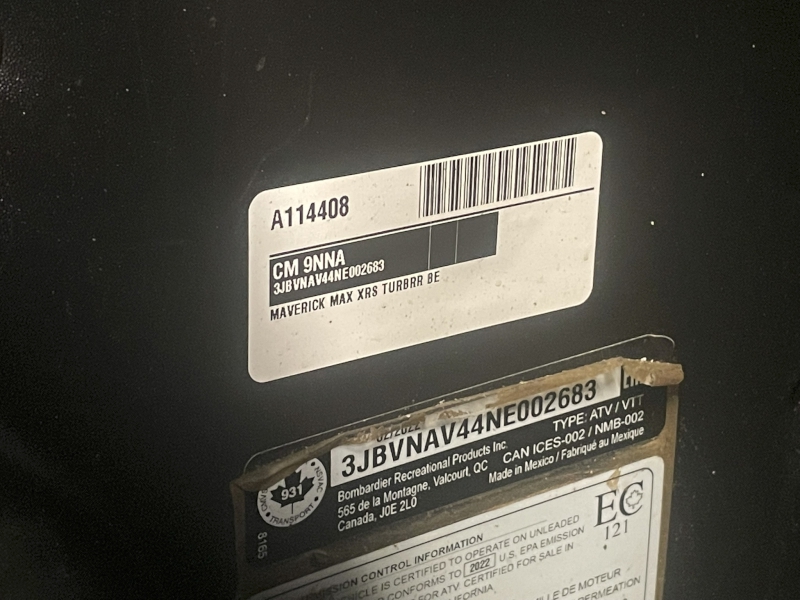 2022 Can-Am 9NNA Side by Side